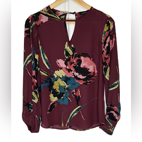 LaChateau long sleeve floral top, size XSmall. - Picture 1 of 11